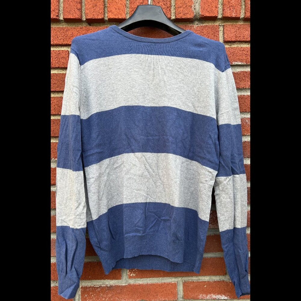 J.Crew Cotton-Cashmere Sweater – Men’s Medium, Navy Blue, Classic Fit